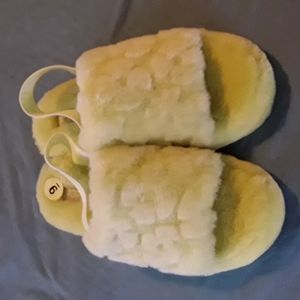 UGG real fur slippers